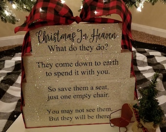 Xmas Inside of Heaven poem picket block mounted with Custom-made photo regarding Christmas in Heaven Poem Printable referred to as Xmas Within just Heaven poem wood block established with Custom made